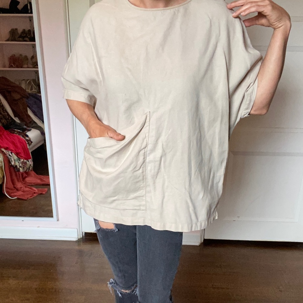 Oak and Fort minimal oversized top shirt